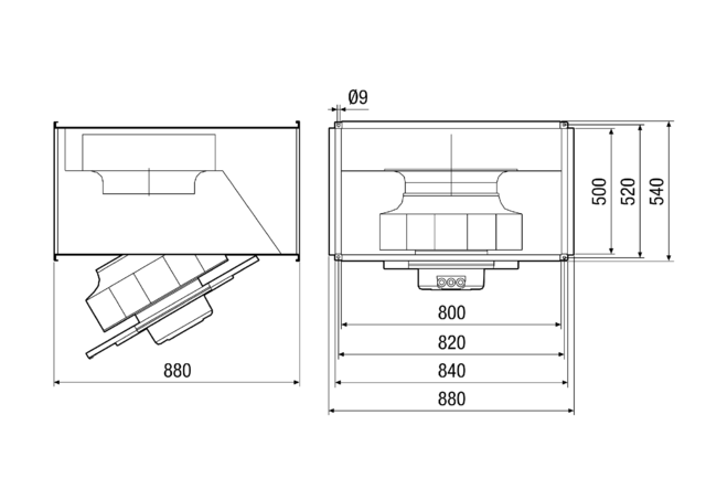 Kanalventilator DSK 50 EC