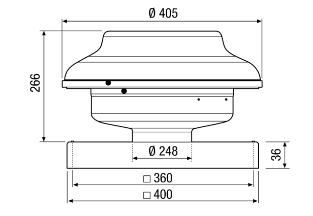 Radial-Dachventilator EHD 25