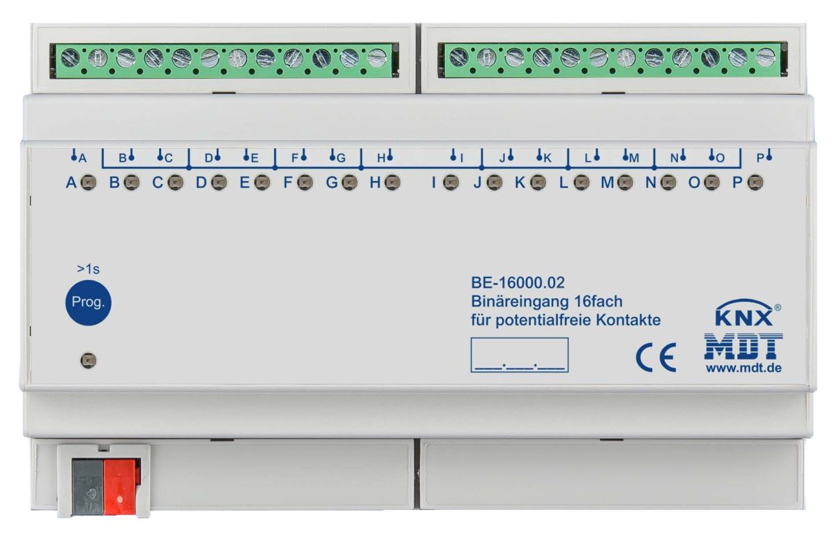 Binäreingang 16-fach 8TE BE-16000.02 Binäreingang 16-fach 8TE BE-16000.02