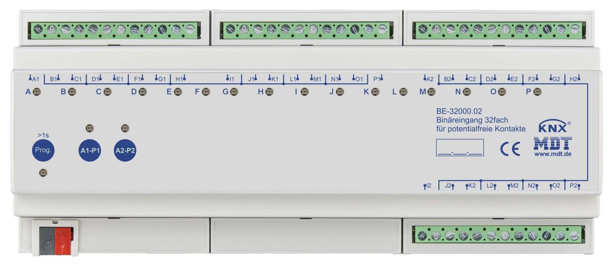 Binäreingang 32-fach 12TE REG BE-32000.02 Binäreingang 32-fach 12TE REG BE-32000.02