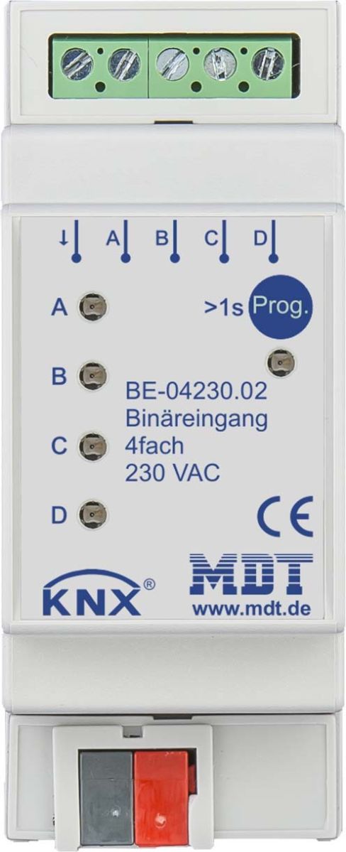 Binäreingang 4-fach 2TE BE-04230.02 Binäreingang 4-fach 2TE BE-04230.02