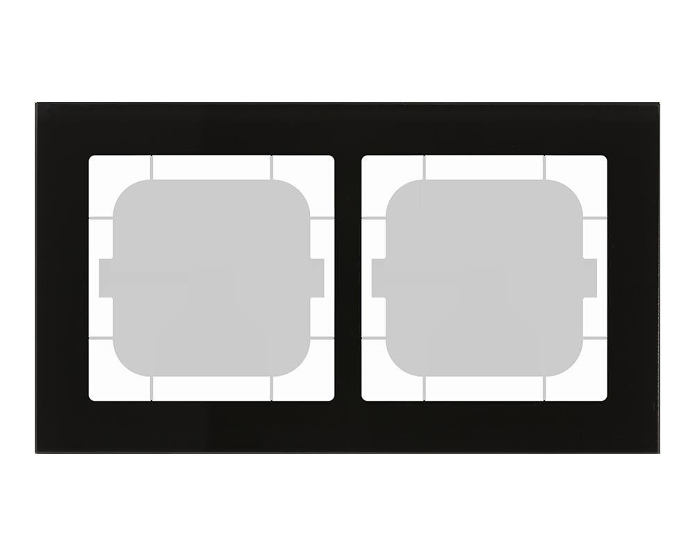 Glasrahmen 2-fach sw BE-GTR263S.01 Glasrahmen 2-fach sw BE-GTR263S.01