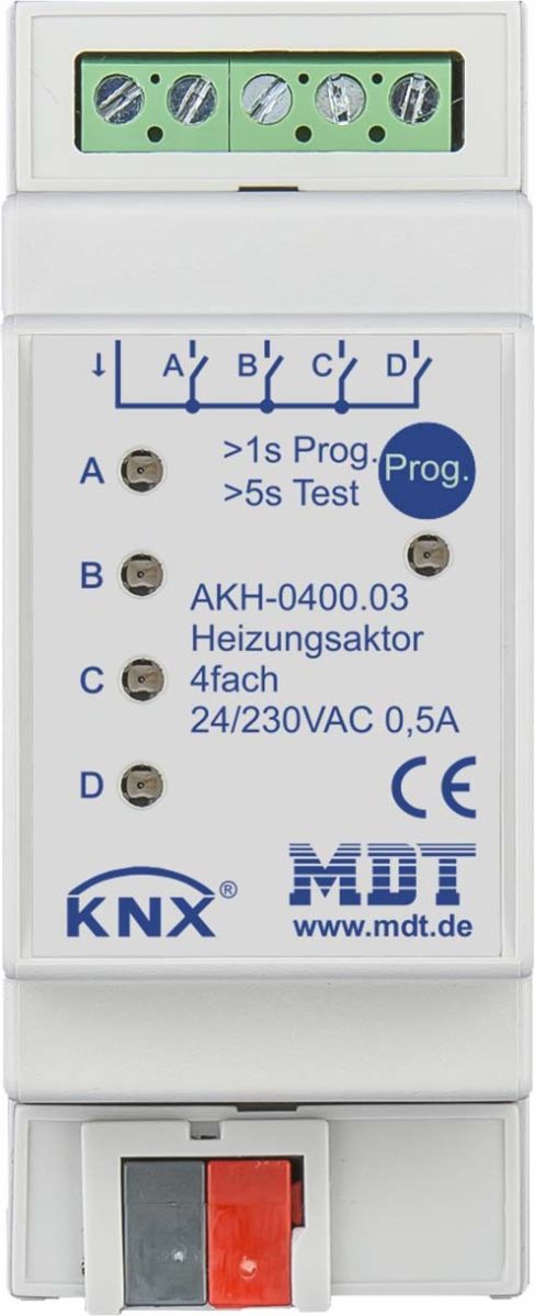 Heizungsaktor 4-fach 2TE AKH-0400.03 Heizungsaktor 4-fach 2TE AKH-0400.03
