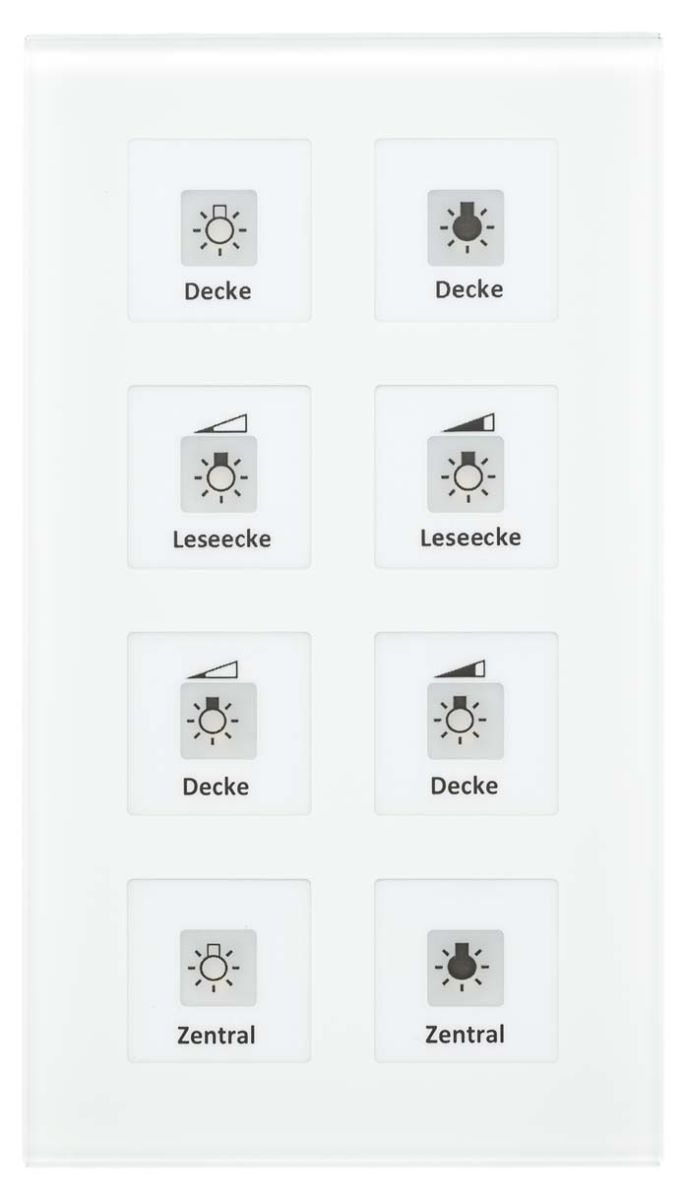 KNX RF+Funk Glastaster RF-GTT8W.01 KNX RF+Funk Glastaster RF-GTT8W.01