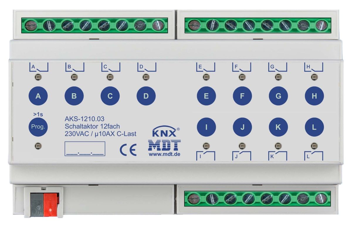 Schaltaktor 12-fach 8TE AKS-1210.03