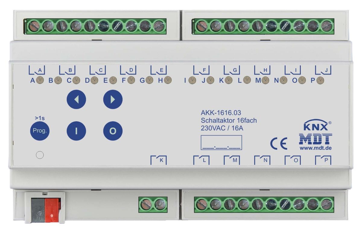 Schaltaktor 16-fach 8TE AKK-1616.03