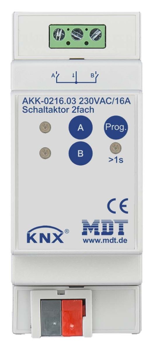 Schaltaktor 2-fach 2TE AKK-0216.03 Schaltaktor 2-fach 2TE AKK-0216.03