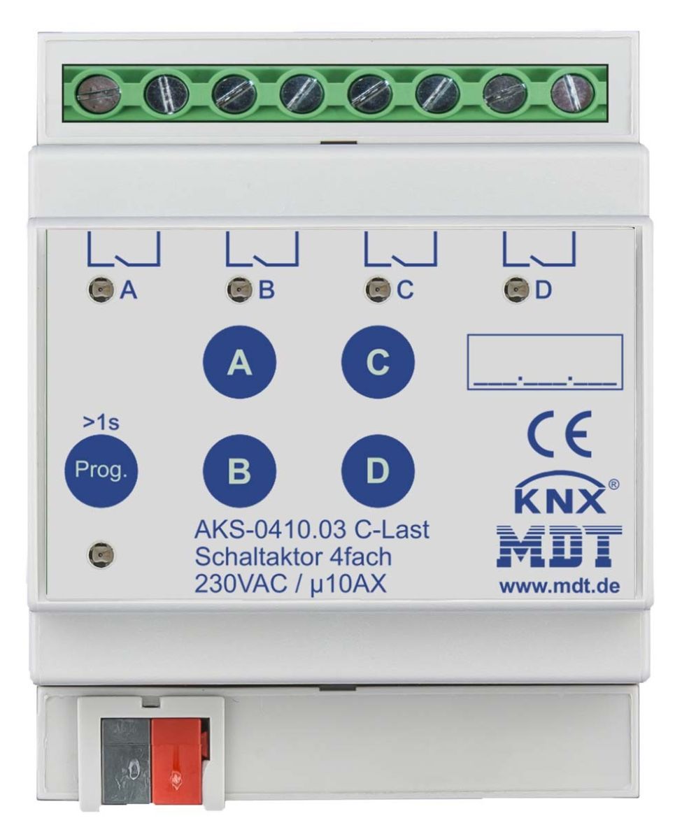 Schaltaktor 4-fach 4TE AKS-0410.03