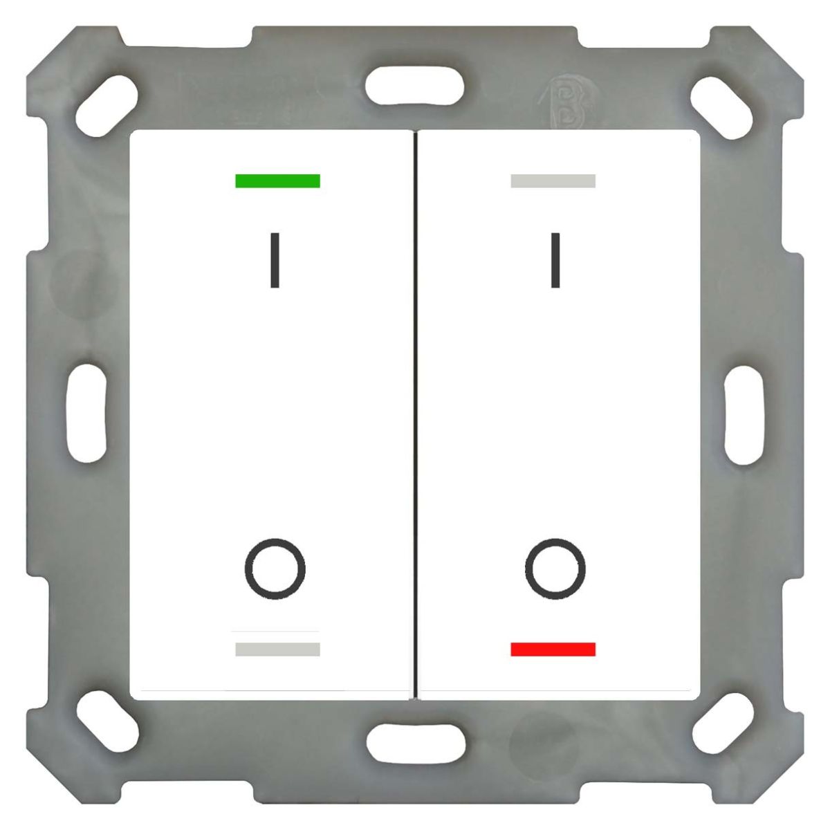 Taster Light 55 2-fach BE-TAL55T2.B1