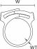 Befestigungsschelle SNP1-POM-WH-C1