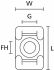Befestigungssockel KR6G5 PA66 NA 1000