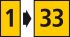 Etiketten CWML-1-33-260-YE