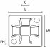 Klebesockel QM40APT-I Nat