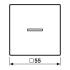 KNX RF Taster 1fach A 10911 ST RF BF SW