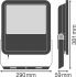 LED-Fluter FLPFM125W6500KSYM100