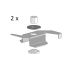 Anbauklammern STRL-Z 104 silb VE2