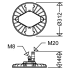 LED-Hallenleuchte 3410 L100 D DIMD
