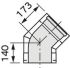 Bogen 45 Grad 0020095544