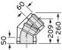 Bogen 45 Grad 110/160mm 0020106405