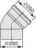 Bogen 45 Grad 250mm 0020106564