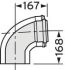 Bogen 87 Grad 110/160mm 0020106380