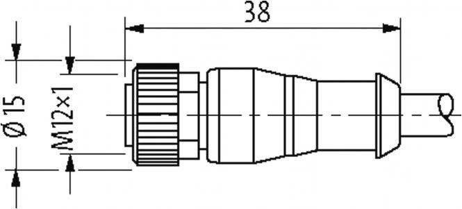 M12 Bu ger. mit LED 7000-12291-2340300