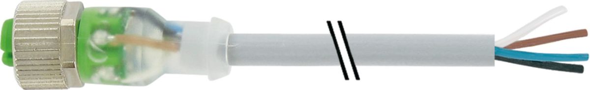 M12-Buchse mit 2 LED 7000-12281-2330500 M12-Buchse mit 2 LED 7000-12281-2330500