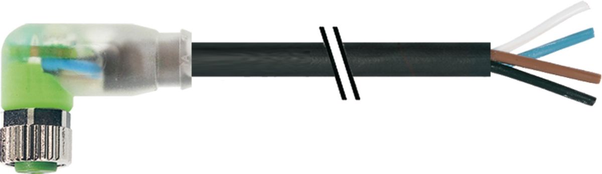 M8 Bu. gew LED mit Leitung 7000-08102-6110500