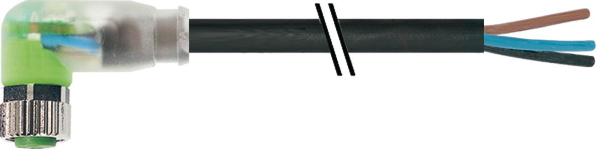 M8 Bu. gew LED mit Leitung 7000-08121-6100500 M8 Bu. gew LED mit Leitung 7000-08121-6100500