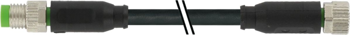 M8 Stecker/M8 Buchse ger. 7000-88011-6310015