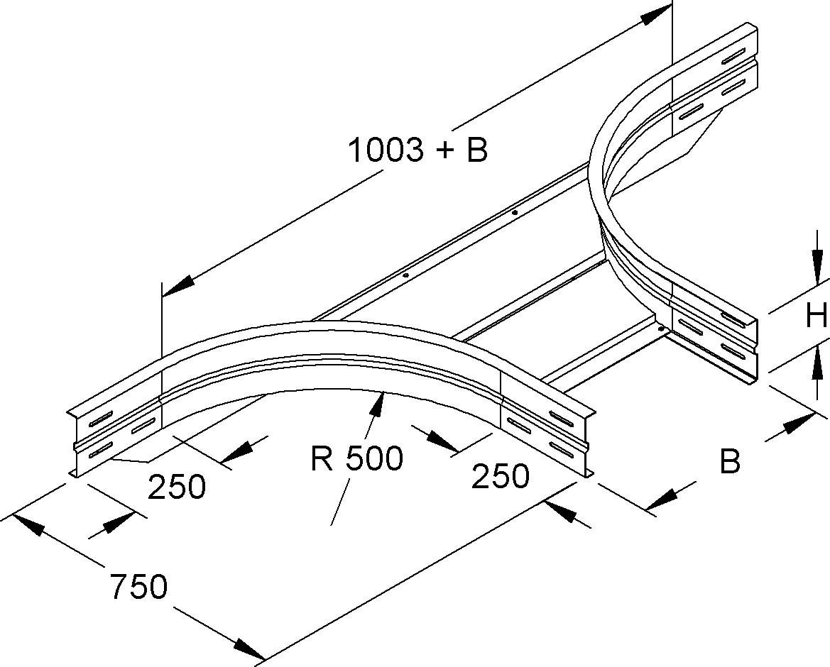 Anbau-T-Stück WRTAR 150.200 F