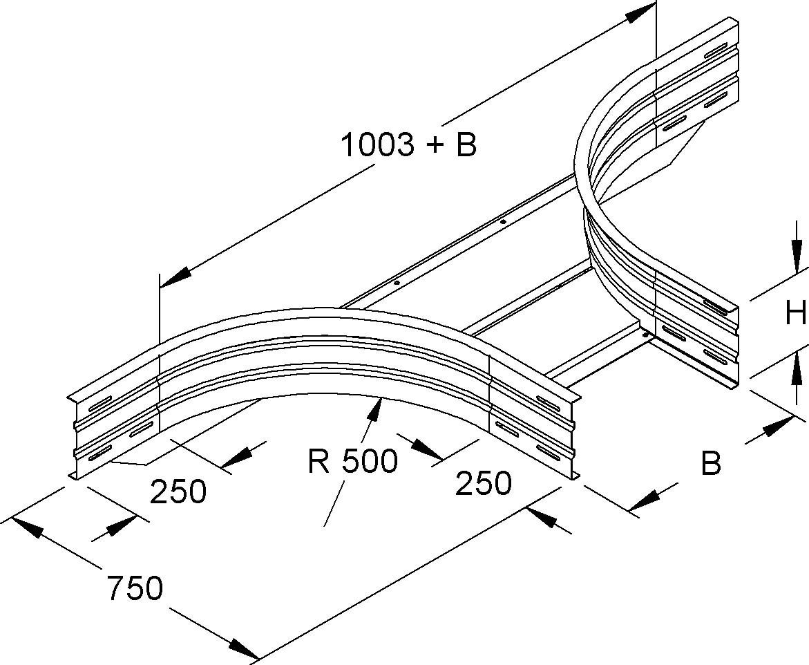 Anbau-T-Stück WRTAR 200.200 F