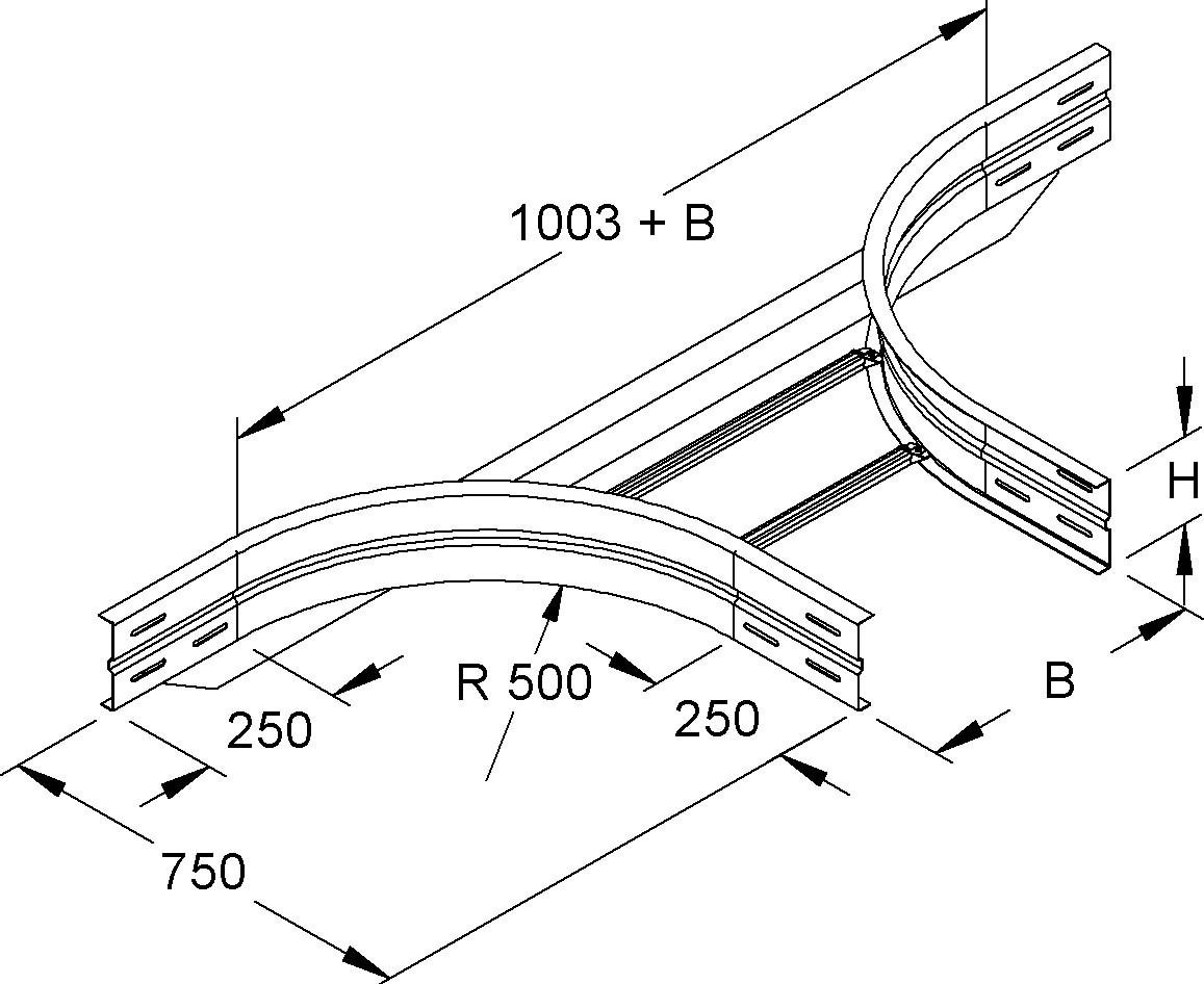 Anbau-T-Stück WSTAR 150.200 F