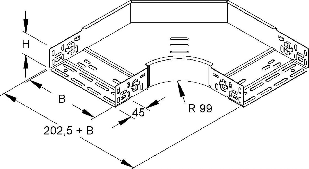 Bogen 90Gr. RESC 60.070 S
