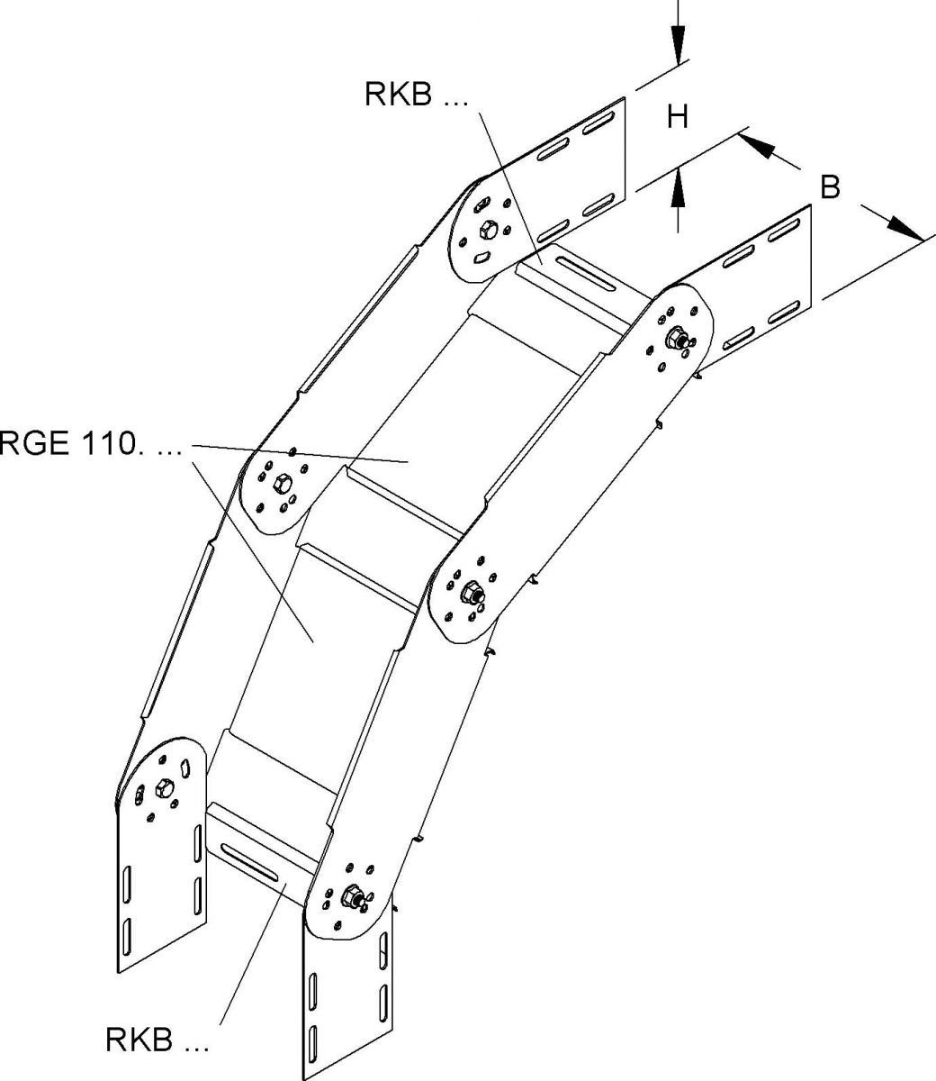 Bogen vertikal RGS 110.600 F