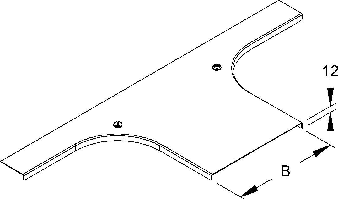 Deckel für Anbau-T-Stück RTACDV 120 S