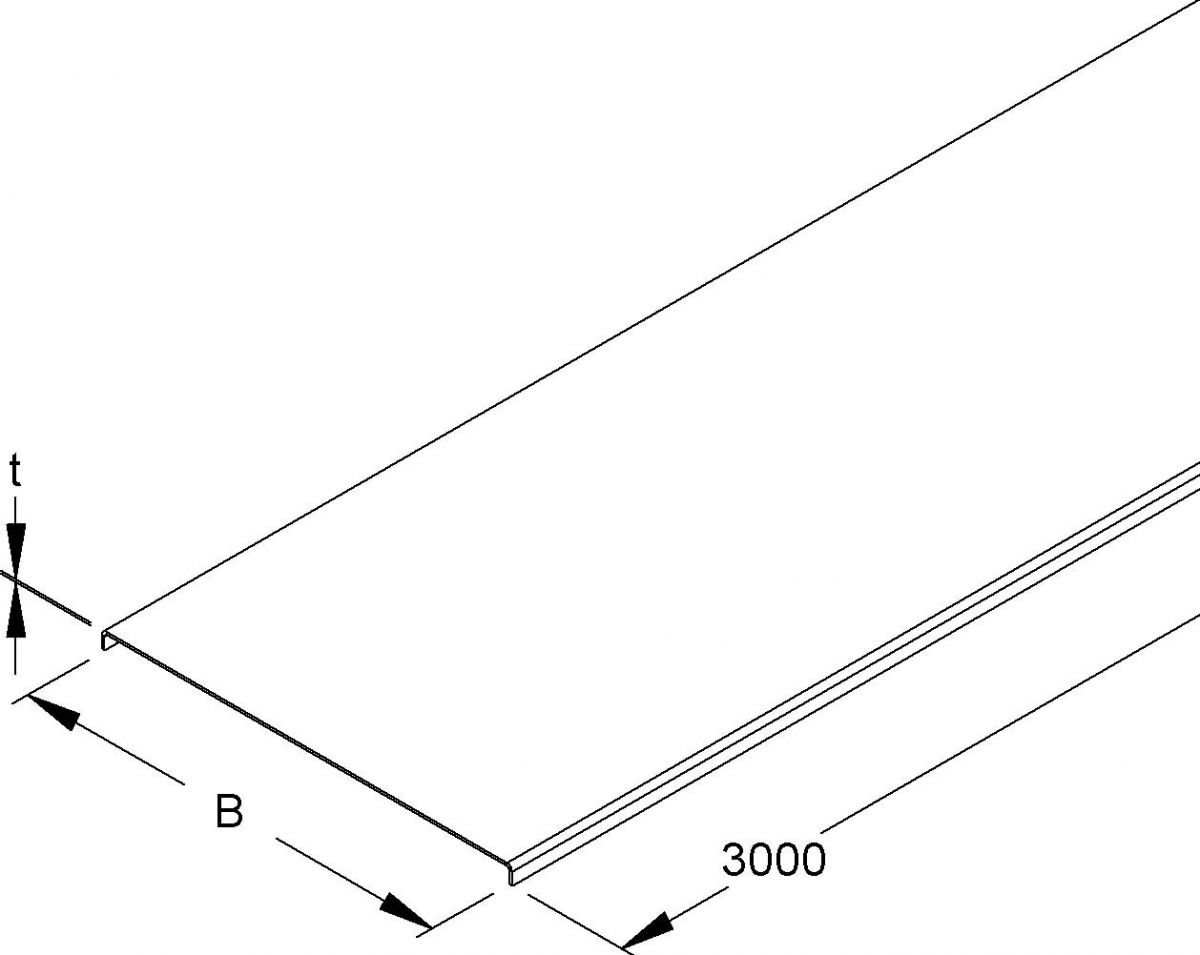 Deckel für Kabelrinne RDS 500