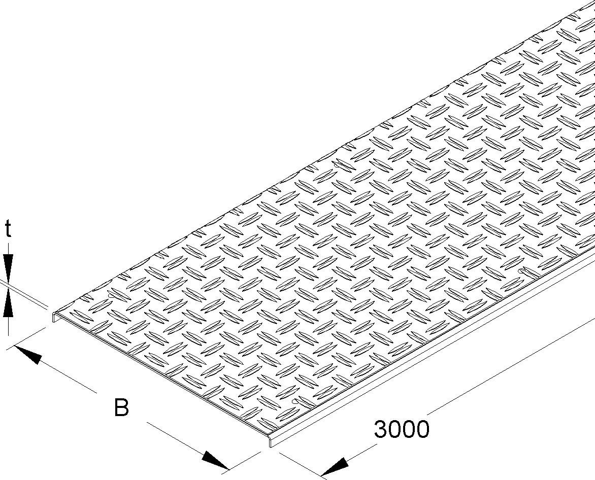 Deckel für Kabelrinne RDSRSL 500
