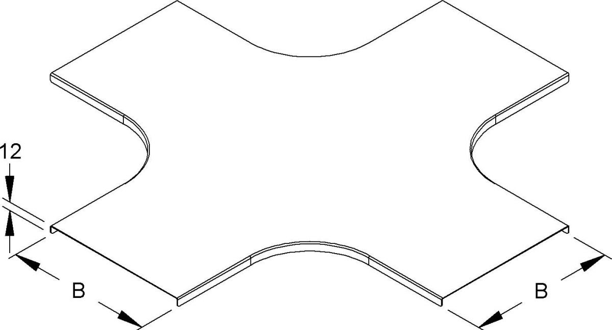 Deckel für Kreuzung RKSCD 200 S