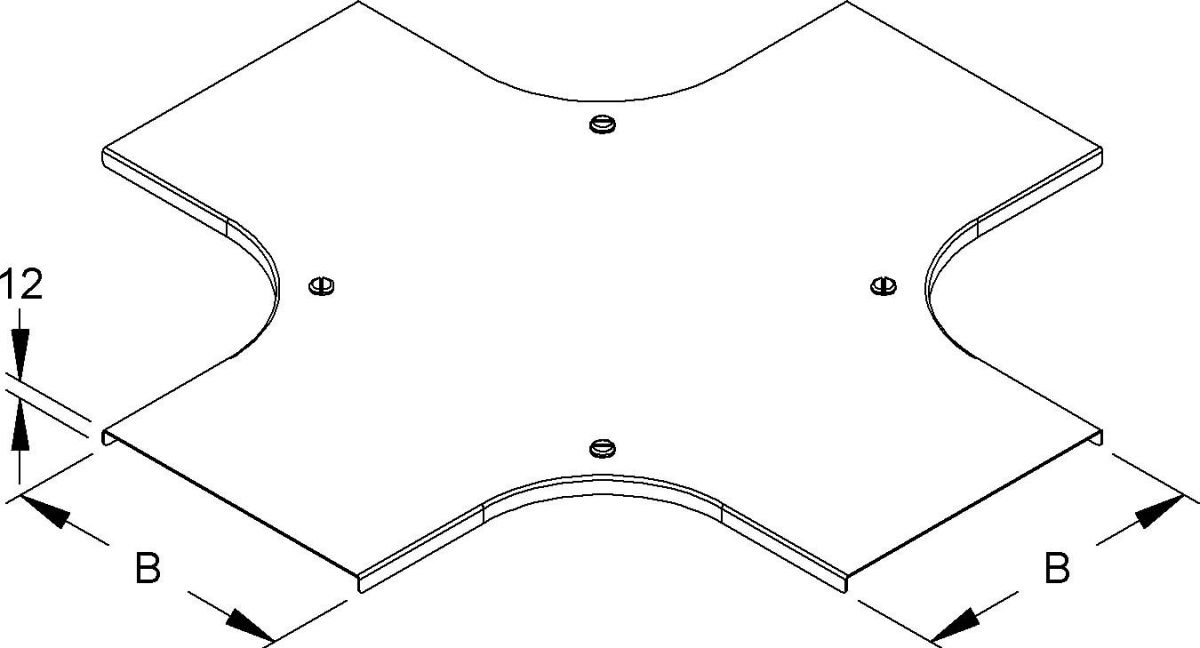 Deckel für Kreuzung RKSCDV 250 S