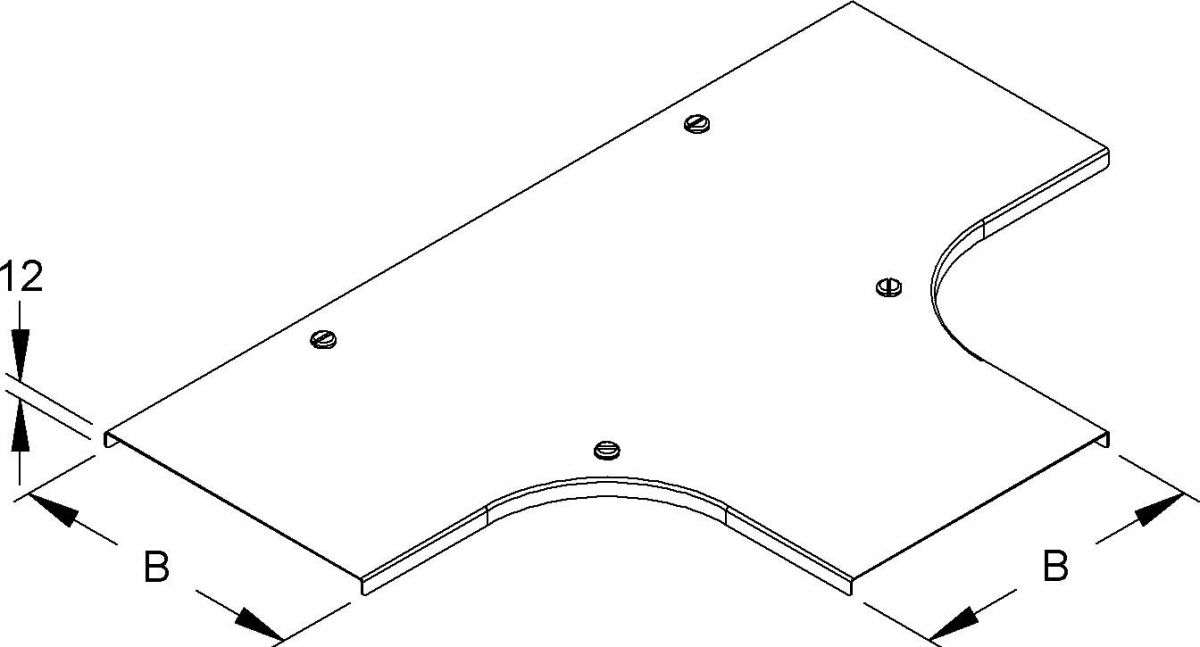 Deckel für T-Stück RTSCDV 250 S