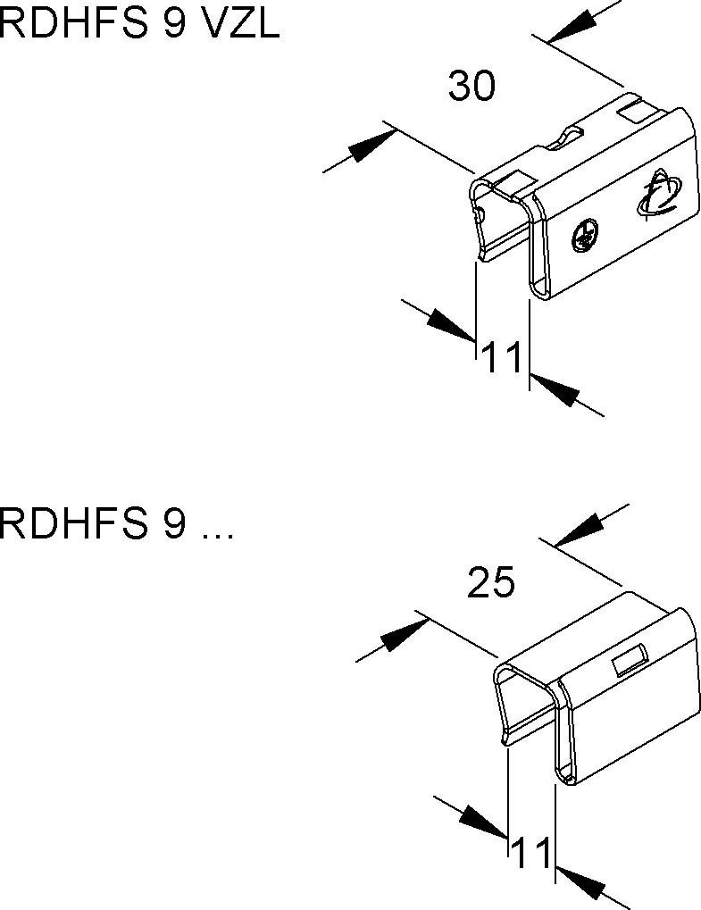 Deckelhaltefeder RDHFS 9 VZL