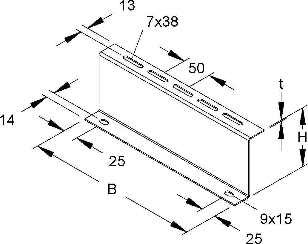 Distanzprofil Z-Profil RZP 110/3000 S