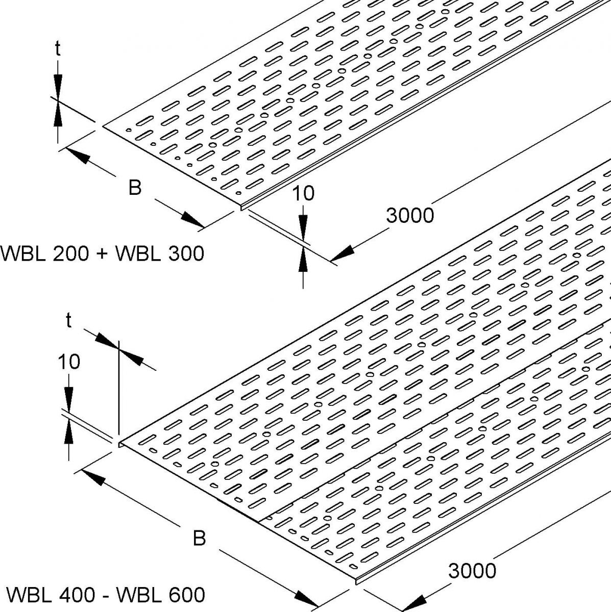 Einlegeblech WBL 300 F