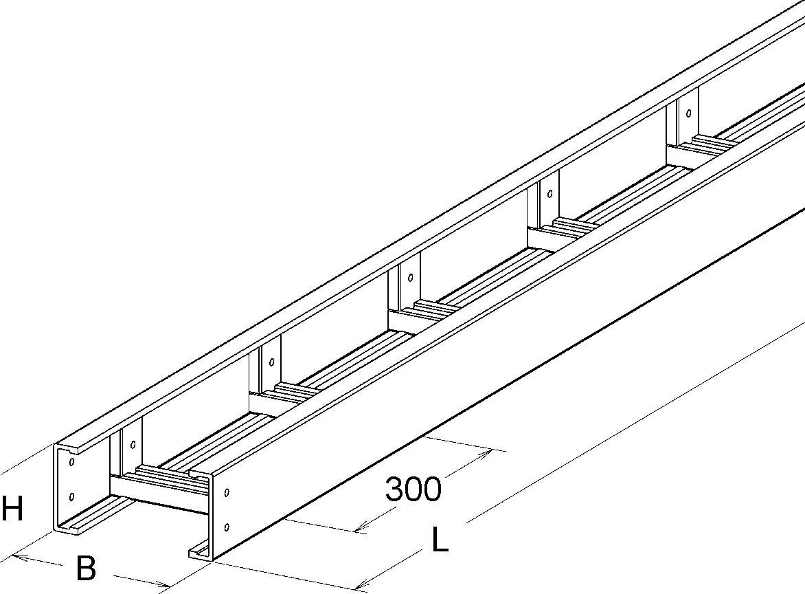 GFK-Kabelleiter ULL 100.200