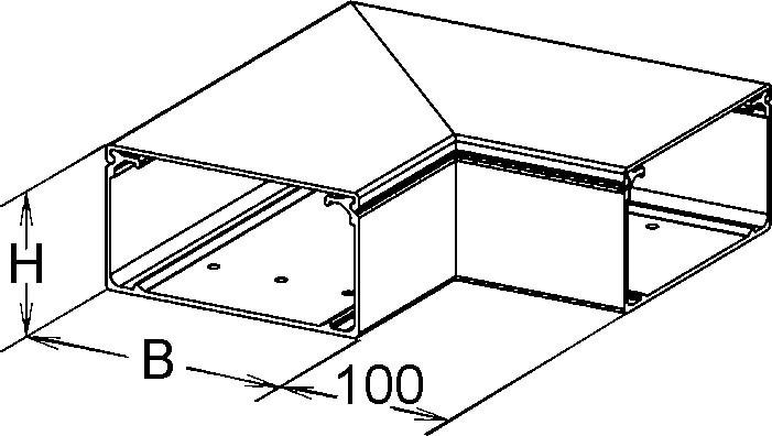 GFK-Vertikaleck 90Gr. LFGWC 50.150