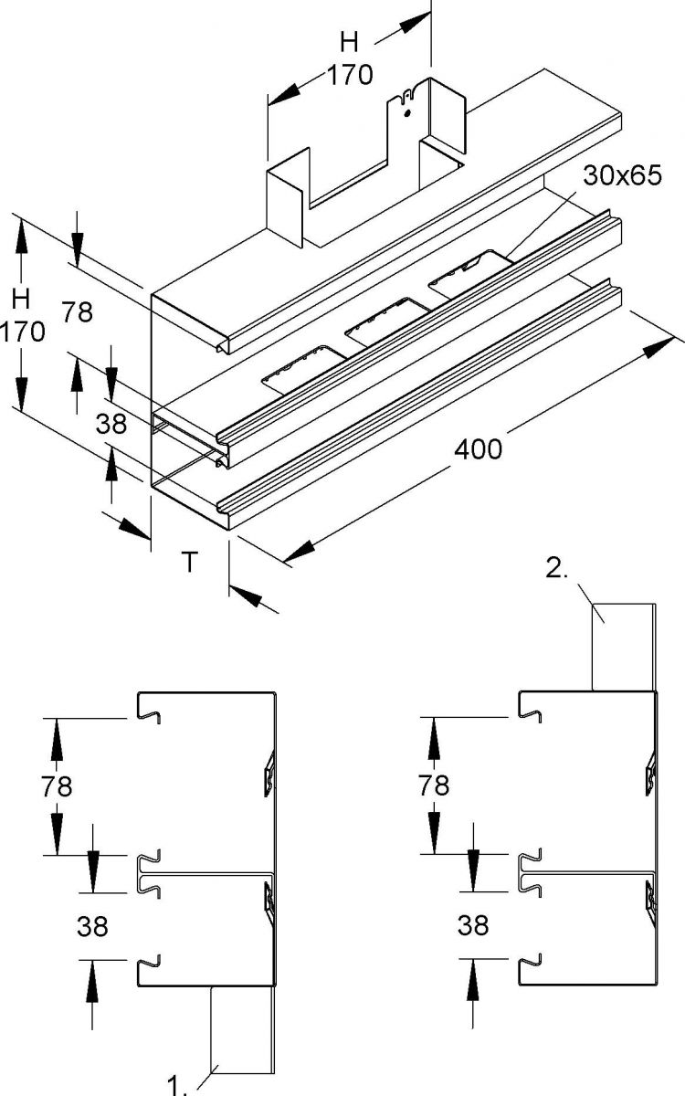 GK-T-Stück 90Gr. DKT 170-78T80 WA