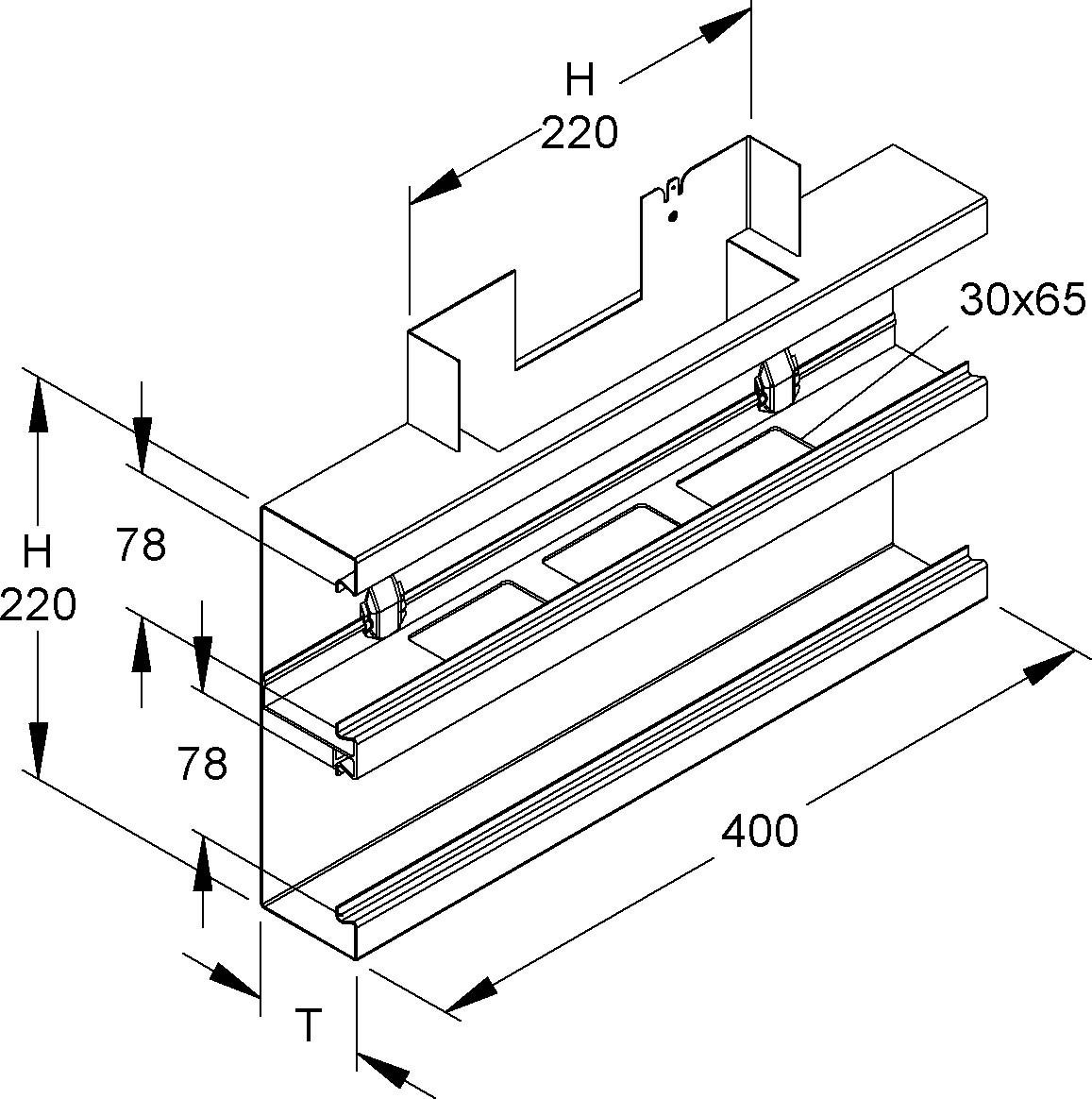GK-T-Stück 90Gr. DKT 220-78T60 WA