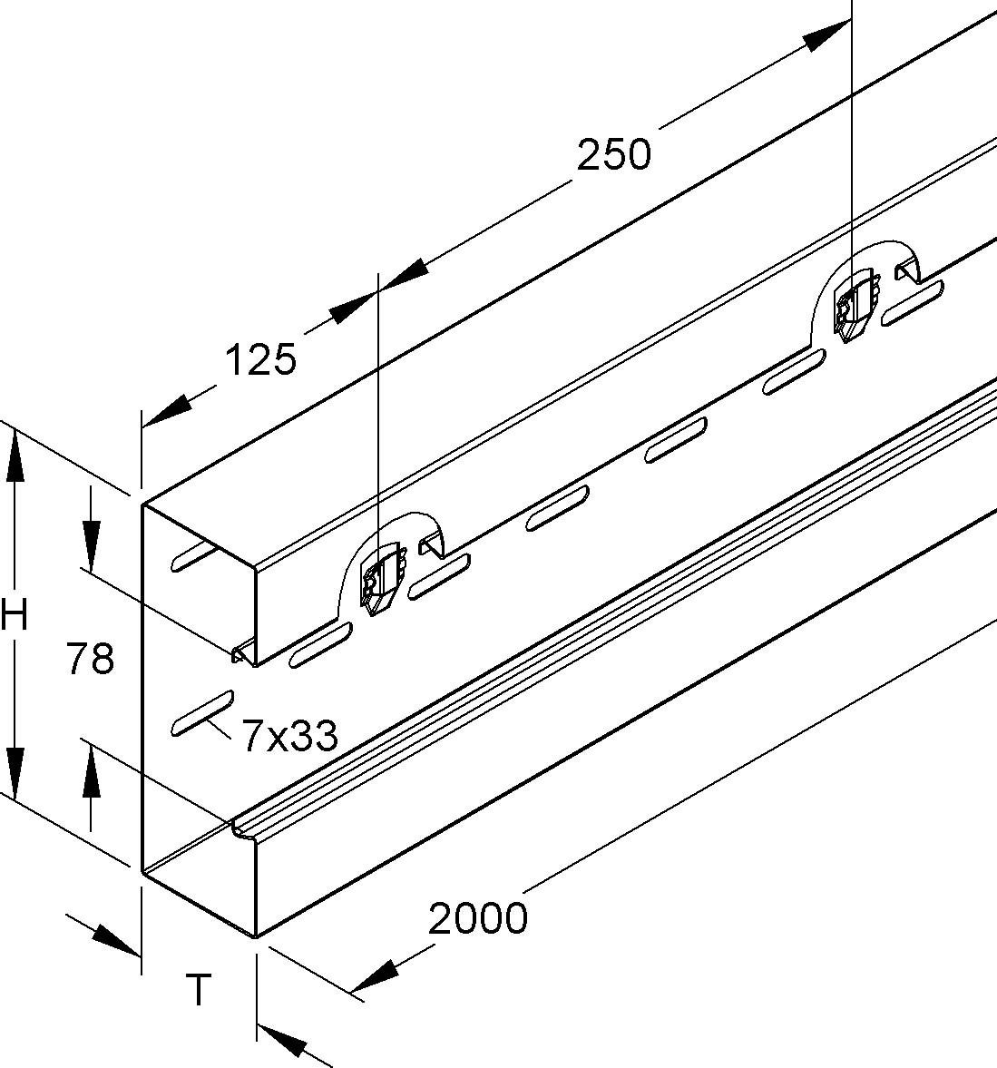 GK-Unterteil einzügig GKU 110-78T60 WA