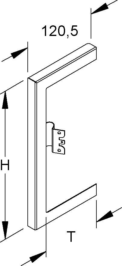 GK-Wandabschlussblende li GWBL 213T100 WA